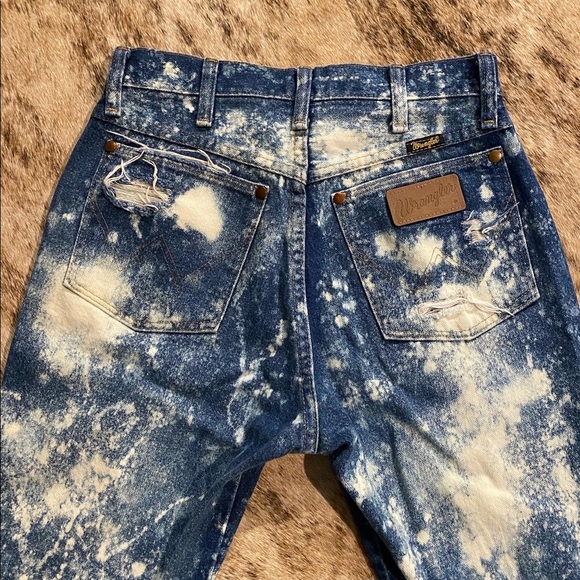 Custom Bleached and Distressed Wranglers - Picture 5 of 6